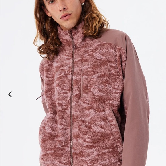 NWT Outdoor Voices PrimoFleece Full Zip (Deep Taupe Cloud) - Picture 2 of 7